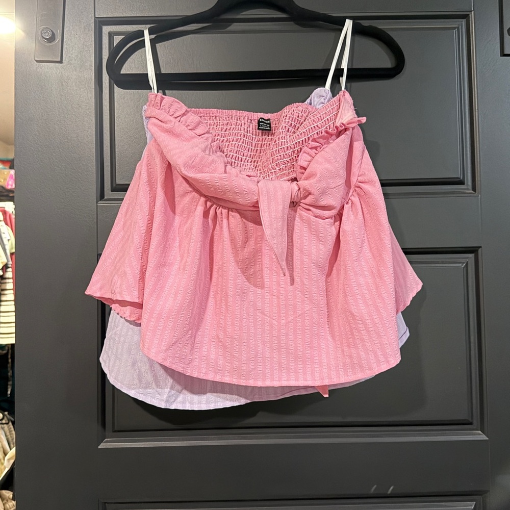 SHEIN Pink Crop Top